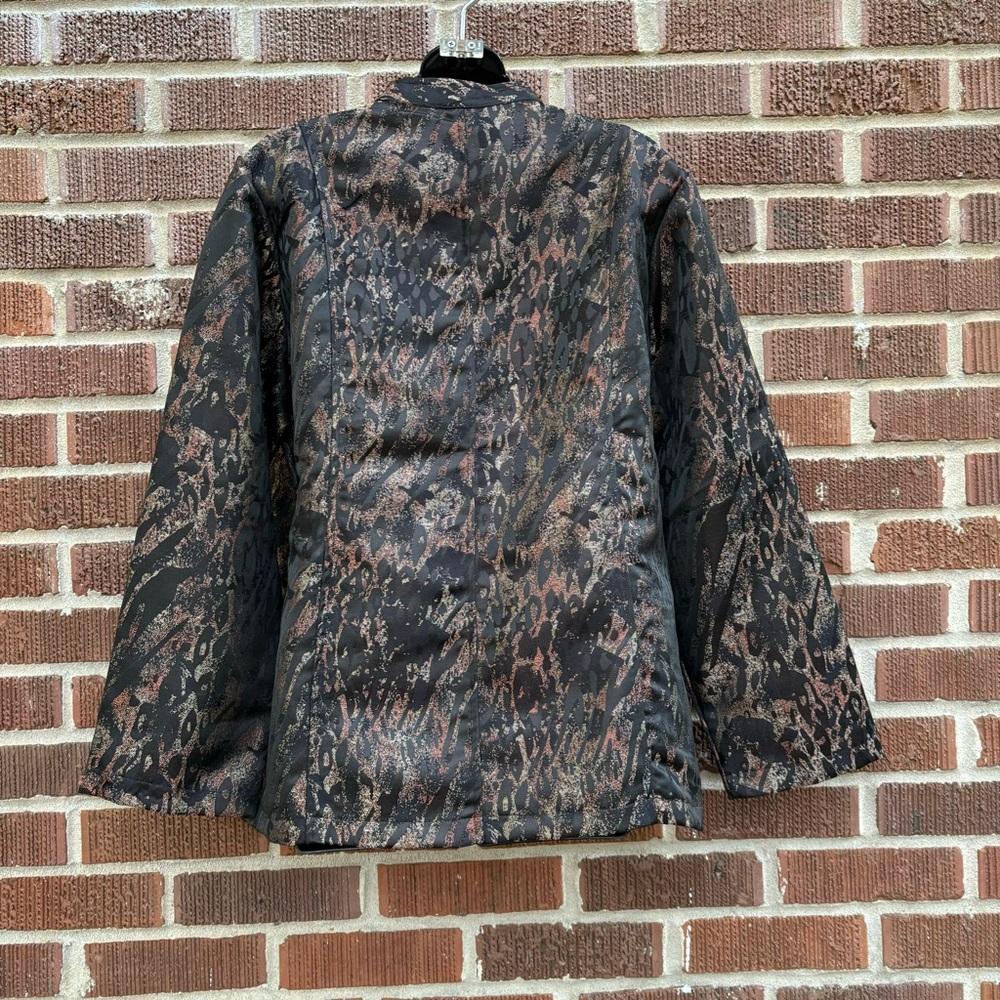 Tudor Court NWOT Jacquard Animal Print Tapestry Lightweight Jacket Size Large - Picture 2 of 8